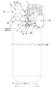 Part Location Diagram of N022549 DeWALT VALVE SAFETY 225 .25